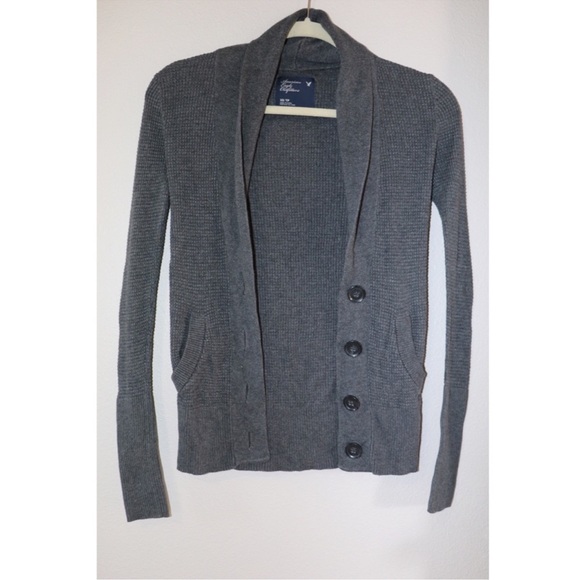 American Eagle Outfitters Sweaters - American Eagle women’s Grey Waffle Knit Cardigan sweater